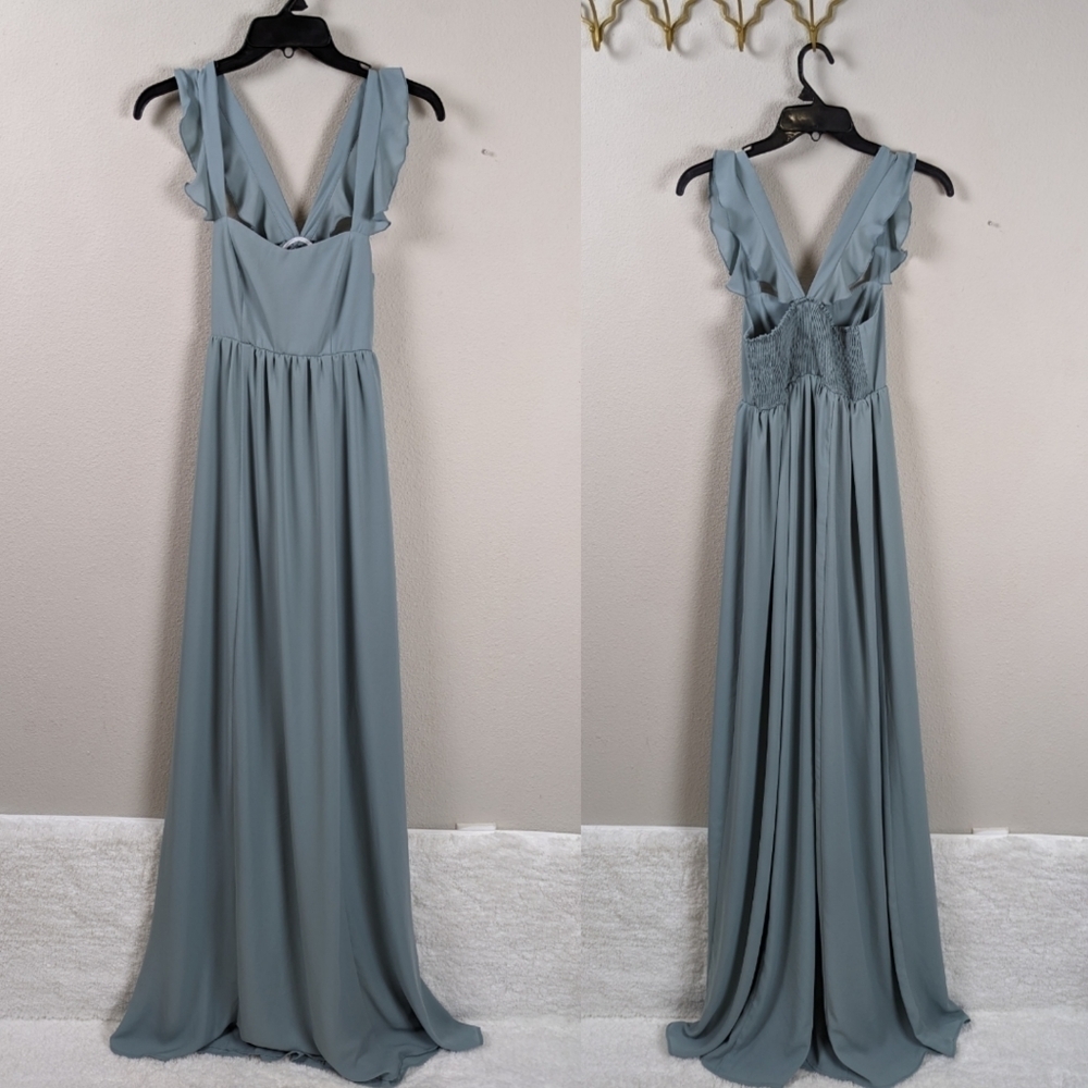 Show Me Your MuMu Maxi Dress in Sage - Picture 14 of 15